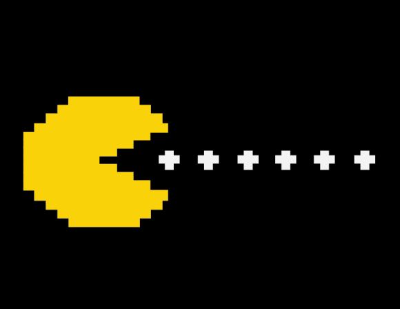 Pac-Man from the video game.